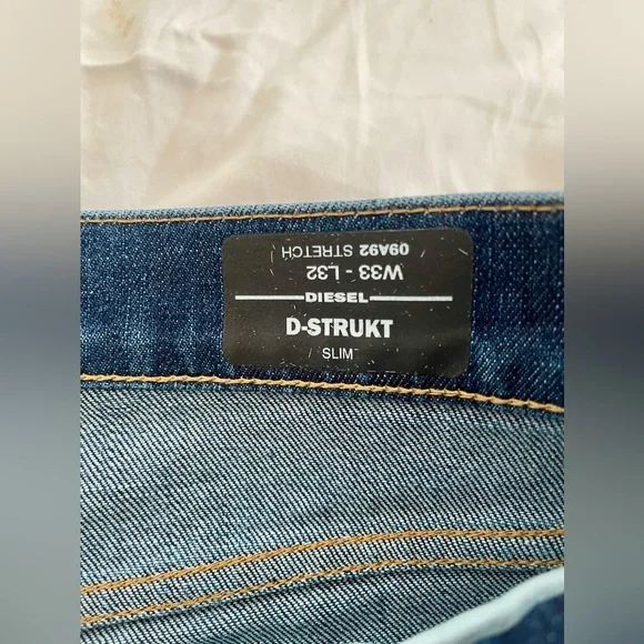 Diesel D-Strukt 09A92 Stretch Jeans W33 L32